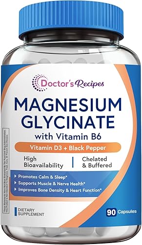 Miniatura 6 de Doctor's Recipes Glicinato de magnesio 100 mg 90 cápsulas y glicinato de magnesio 420 mg 90 cápsulas