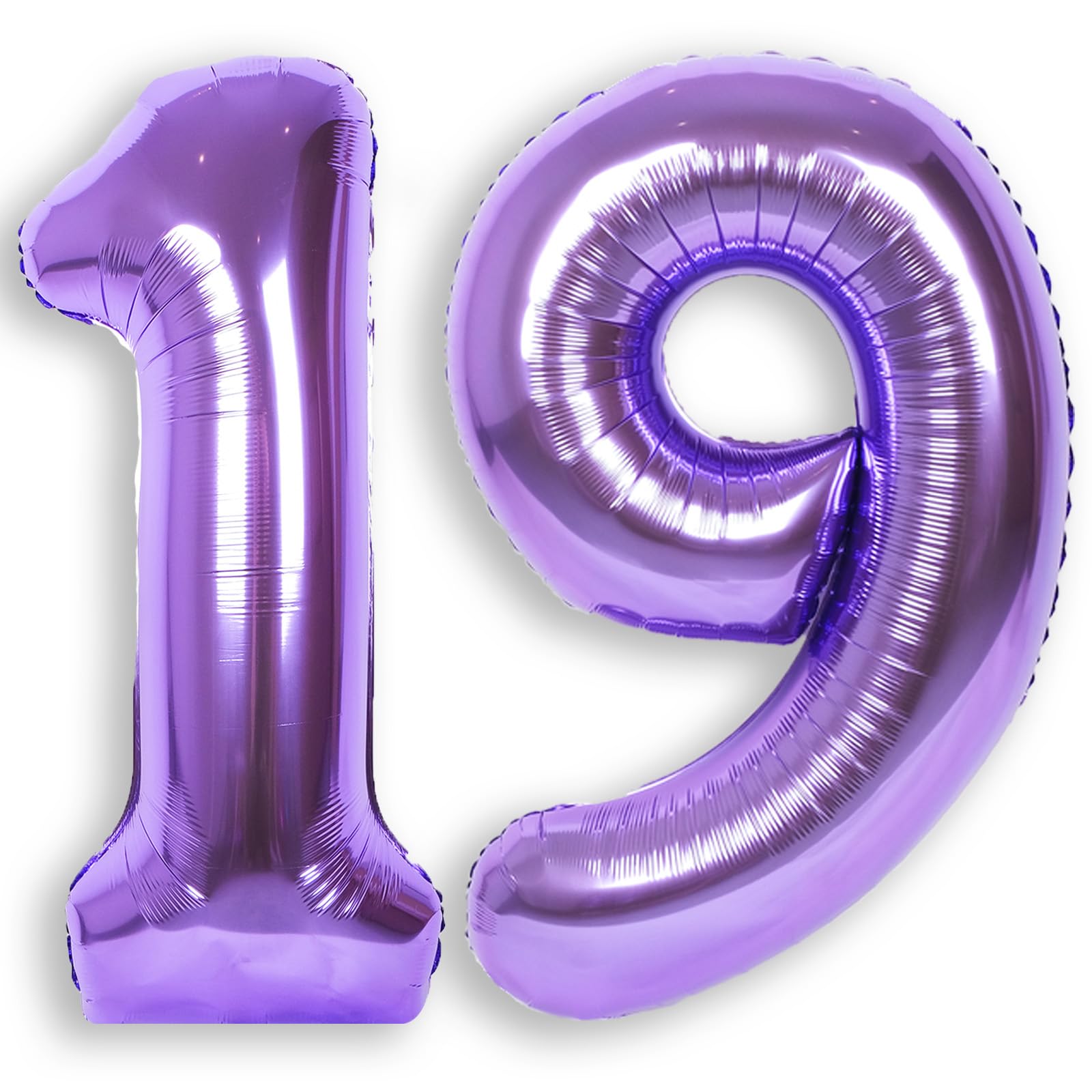 RainbowQ Party Purple Number 19 Balloon 40Inch Big 0-40 Foil Large Balloons