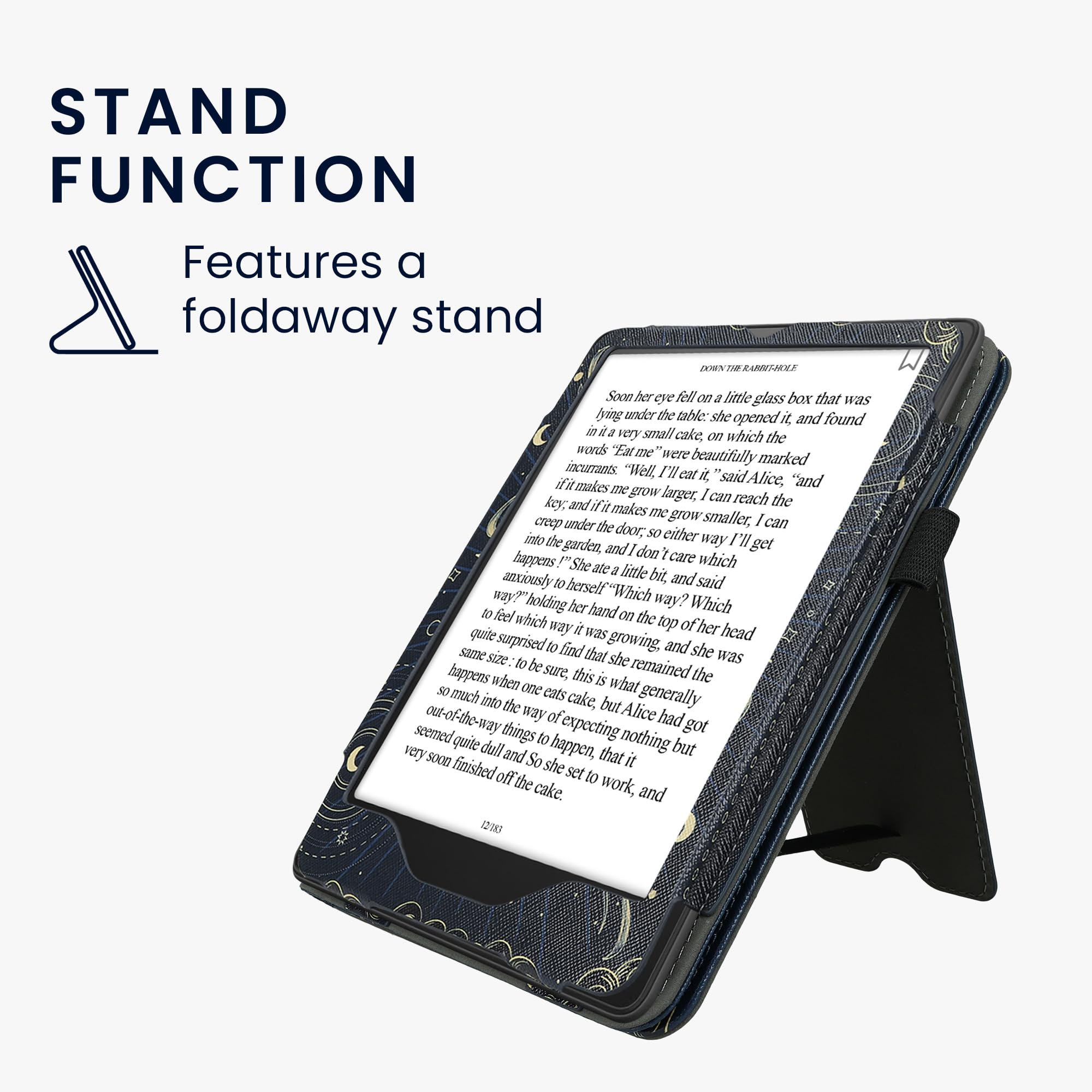 Kwmobile Housse De Protection Pour Kindle Paperwhite (2024)/Colorsoft – Étui Magnétique Multicolore, Design Livres Amusant