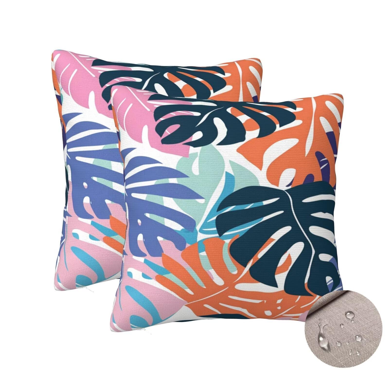 Housses de coussin extérieur imperméable 60x60 cm canapé
