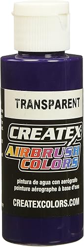 Createx 5135-02 - Aerógrafo de 2 onzas, 2 onzas, morado transparente