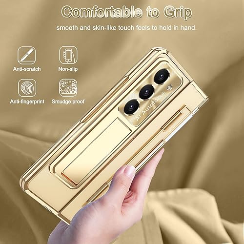 Miniatura 7 de NINKI Funda compatible para Samsung Z Fold 5 con S Pen y S Pen y soporte para bolígrafo S y soporte, bisagra 4 en 1, protector de pantalla