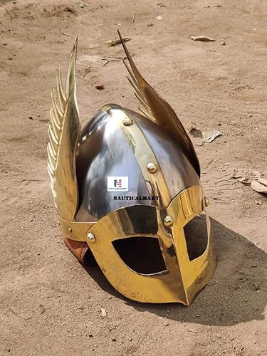Casco medieval de la máscara vikinga réplica de la armadura del casco