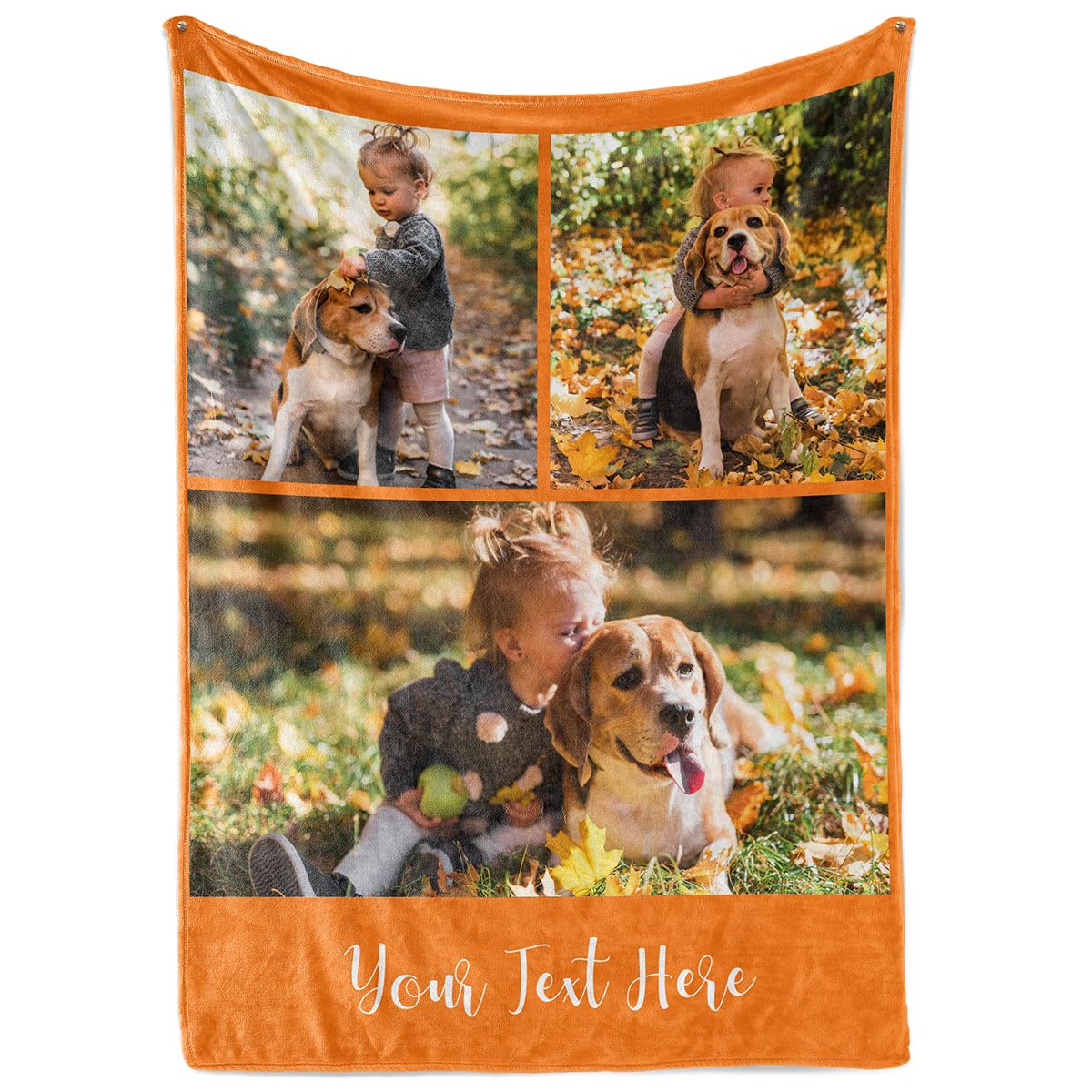 Fabric Textile Products Ships Next Day - Custom Blanket with Picture - Printed in USA - Personalized Photo Blanket - Custom Gifts | Fleece - 30x40