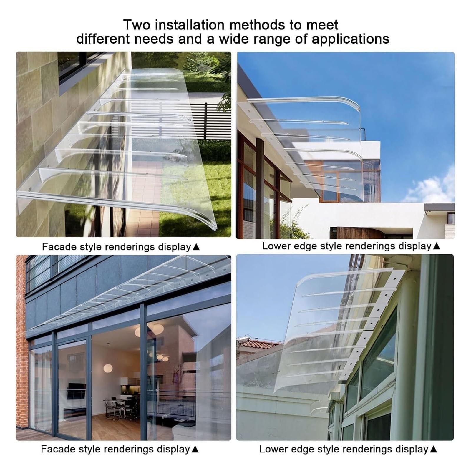 Tenda marrone per porte e – Protezione UV e pioggia per patio, giardino, balcone, 40 x 200 cm