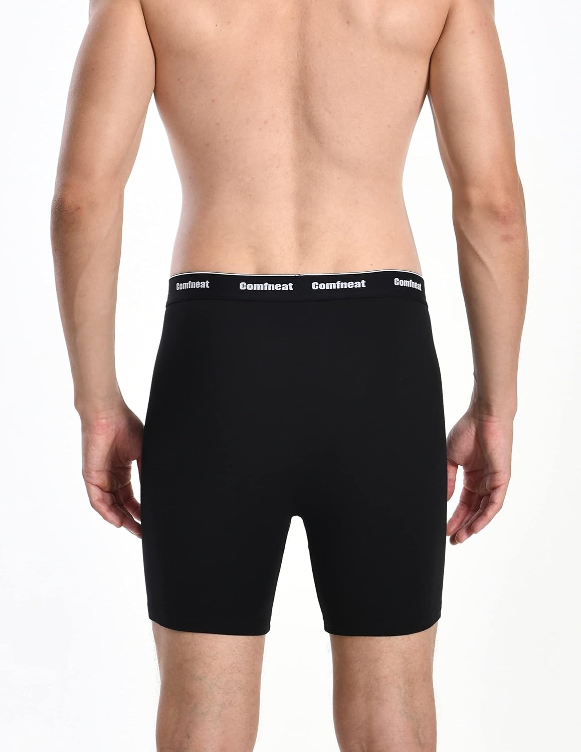 Comfneat Men's 6-Pack Boxer Briefs Soft Breathable Underwear S-XXL Open Fly - Image 4