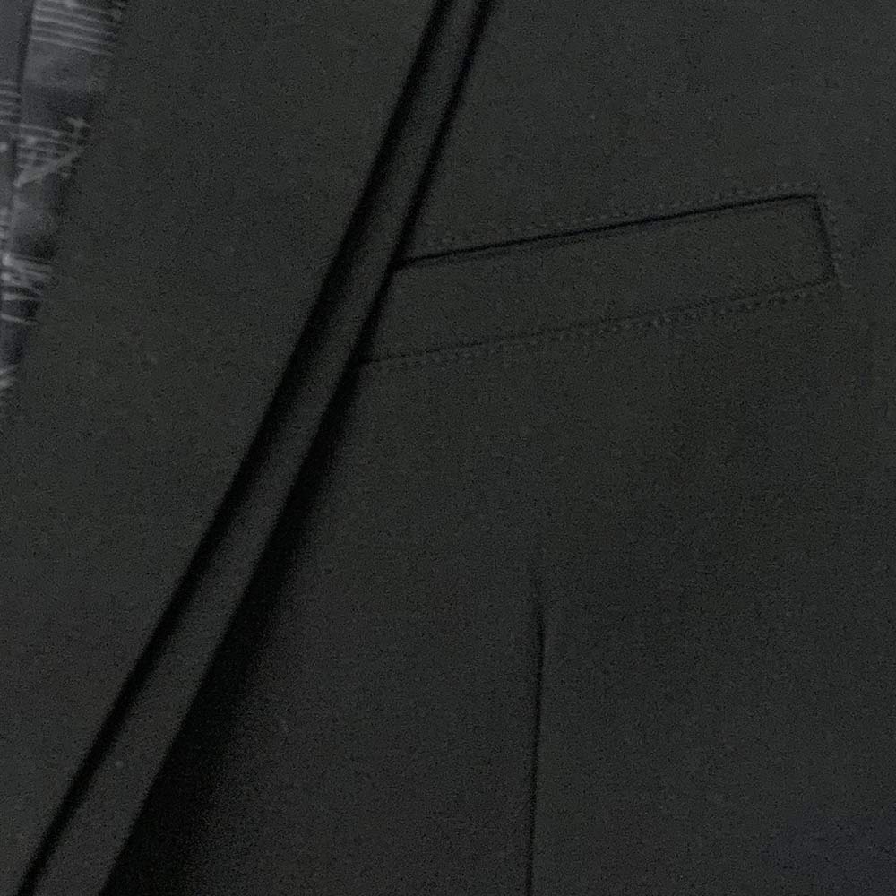 JURY BLACK フェイクオーバーラップカラージャケット JURY BLACK フェイクオーバーラップカラージャケット - メルカリ