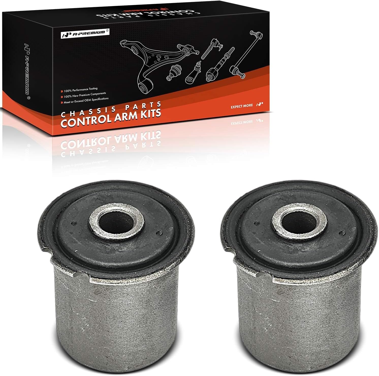 A-Premium 2 x Front Upper Control Arm Bushing Kit, Compatible with Dodge Ram 1500 1994-2001, Ram 2500 1994-1999, Ram 3500 1994-1999