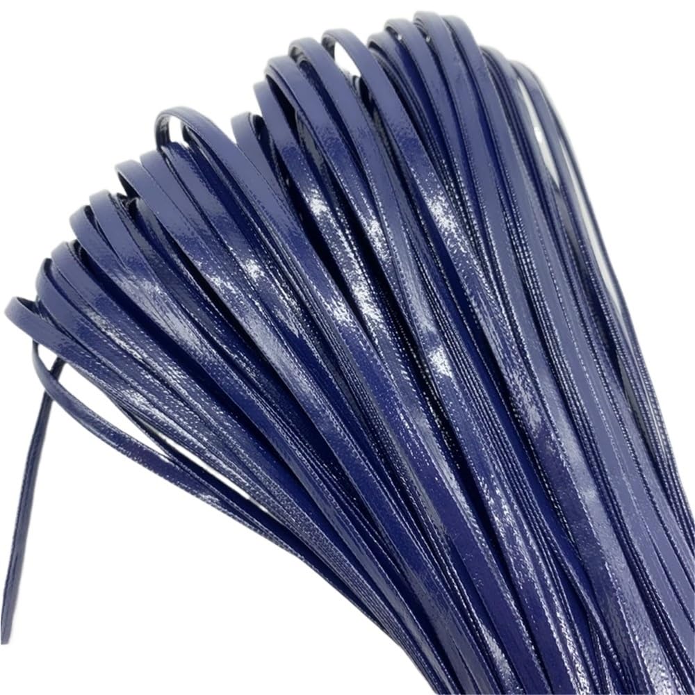 Decor Craft String 5yards Flat Leather String Decoration Rope, PU Imitation Cord for Jewelry Making 1piece