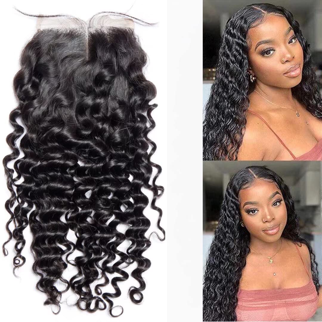 Amazon Com Perismoda Hair Bundles With Lace Frontal Closure 10 30 Inches Bundles With Closure 10 Inch 4x4 Curly Lace Closure Middle Part Beauty Personal Care