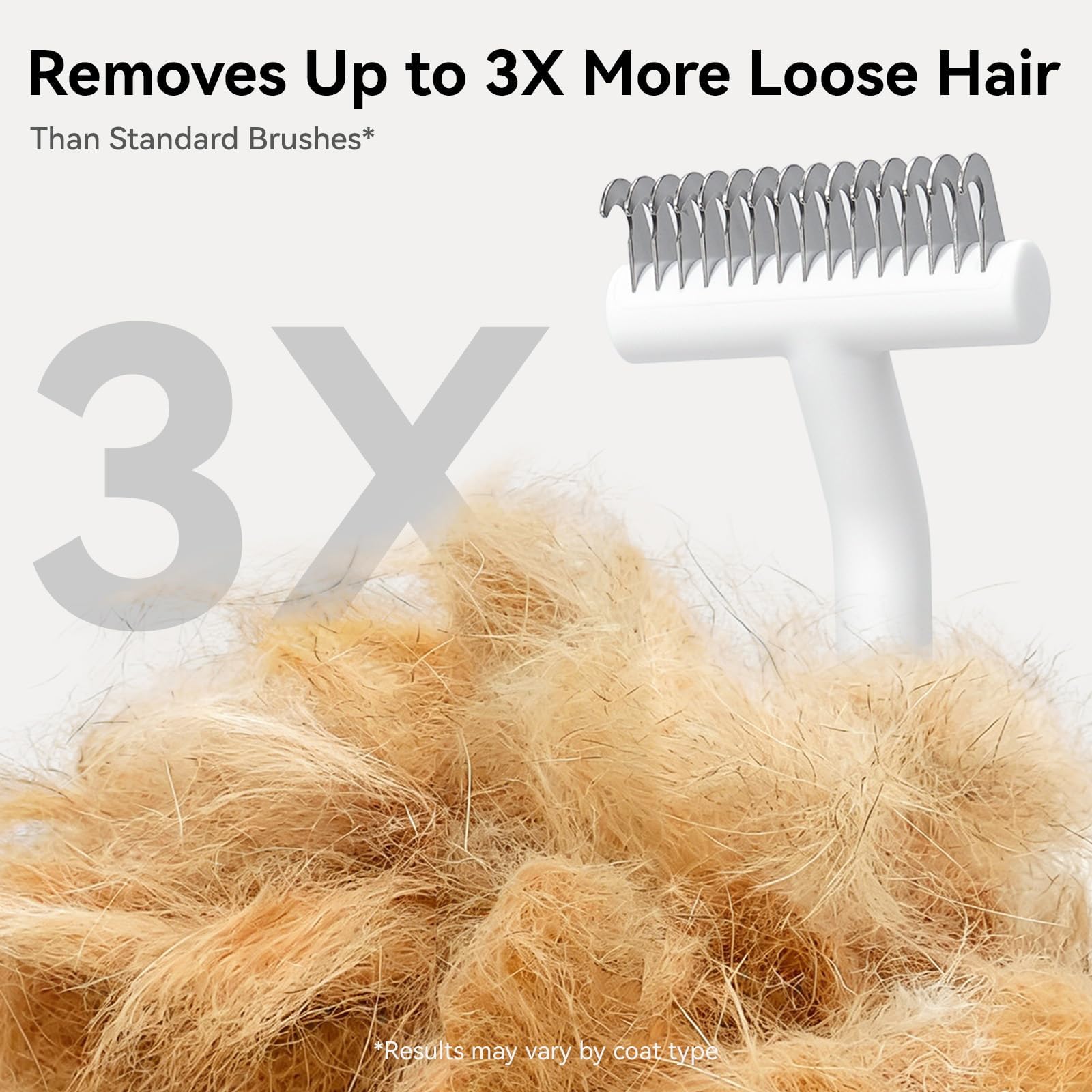 Dog Undercoat Rake - Deshedding for Pets -4 Dog Undercoat Rake - Deshedding for Pets -4