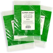Jenray Super Sheet Large 8"x7" Under Seat Car Air Freshener, 3-Pack Pine