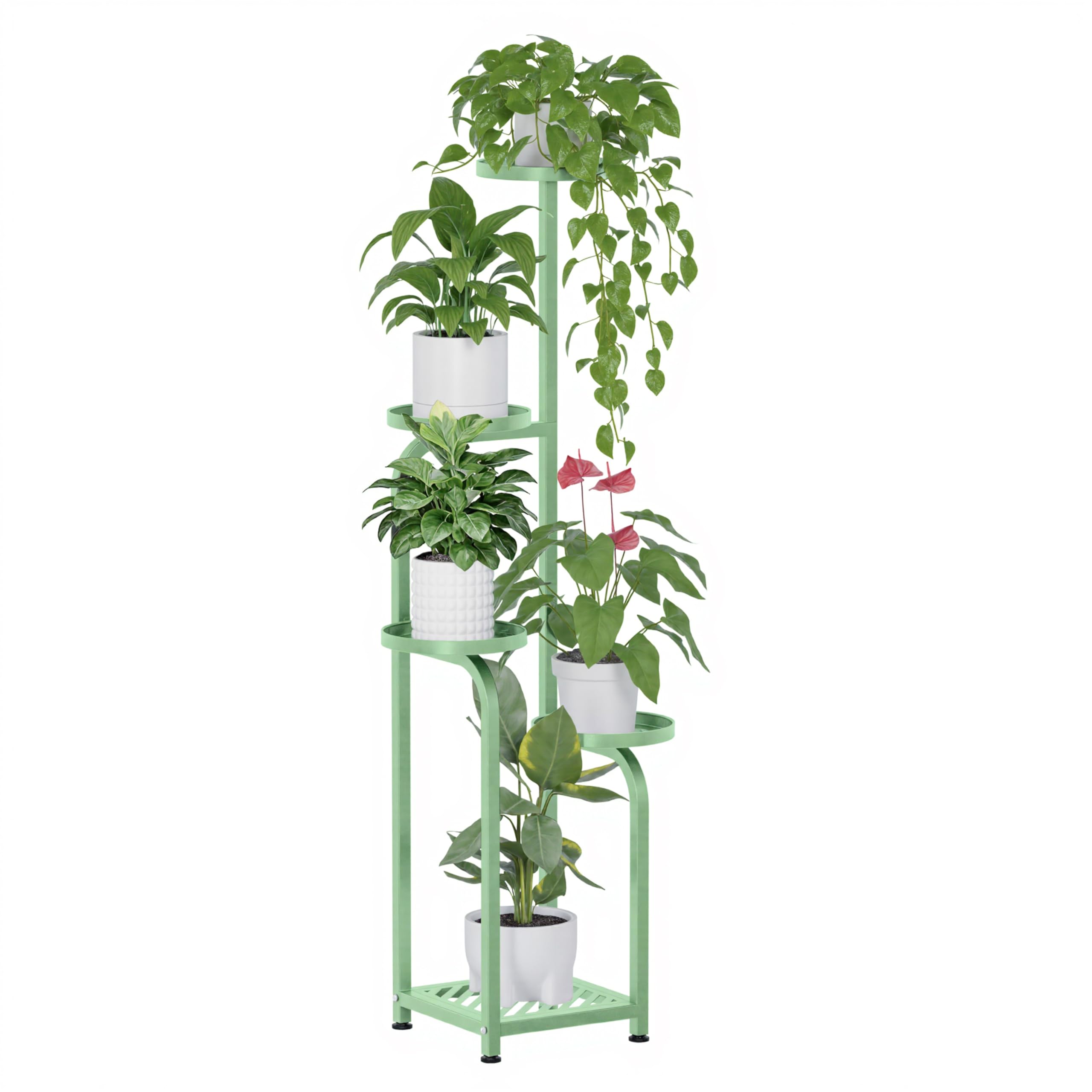 TOSKING 5-Tier Tall Plant Stand Sage Green