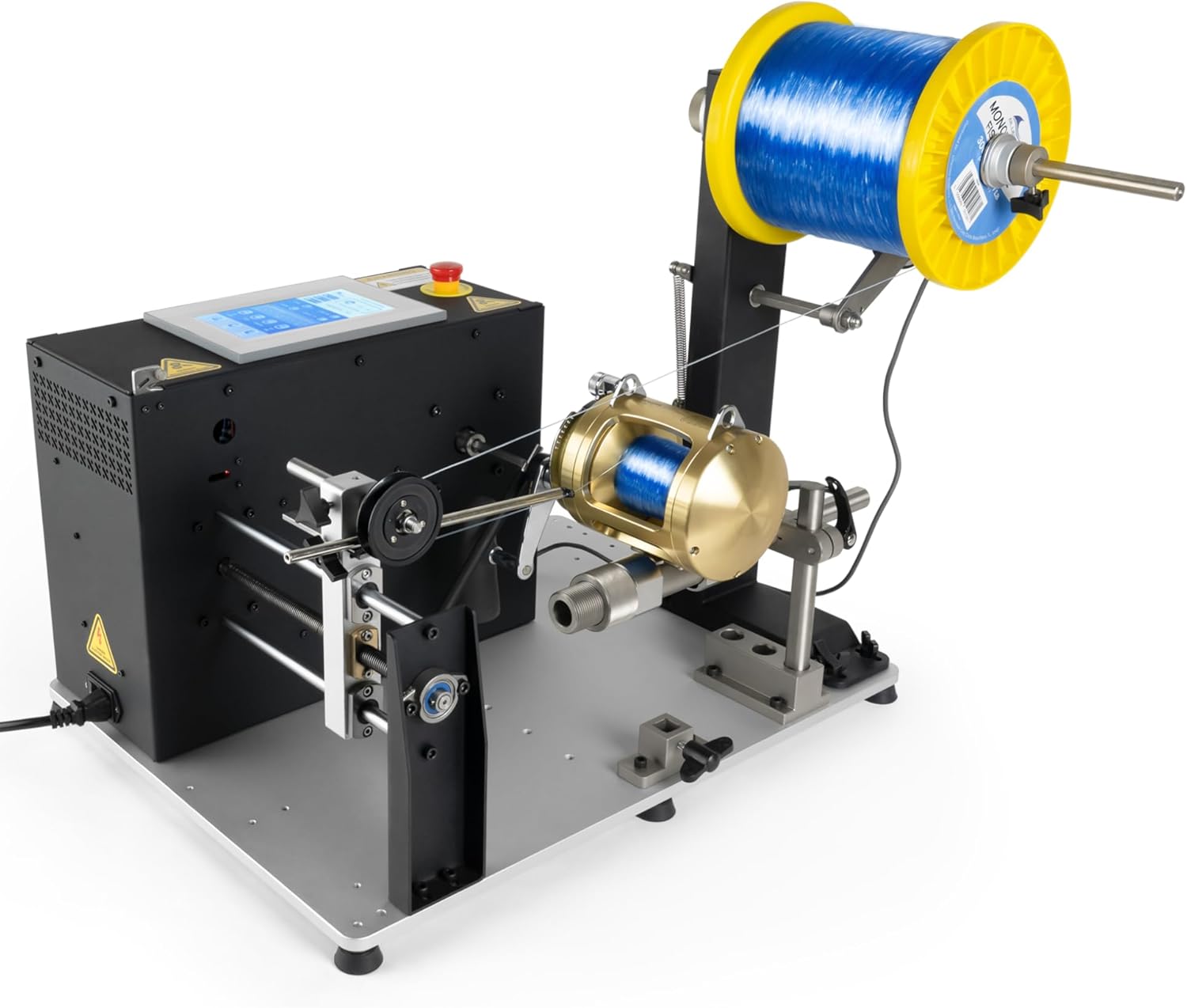 BLUEWING V3 Upgraded Automatic Line Winder Model A (PLC) Electric Fishing Line Spooling Machine for Winding & Releasing Conventional Baitcasting and Spinning Reels