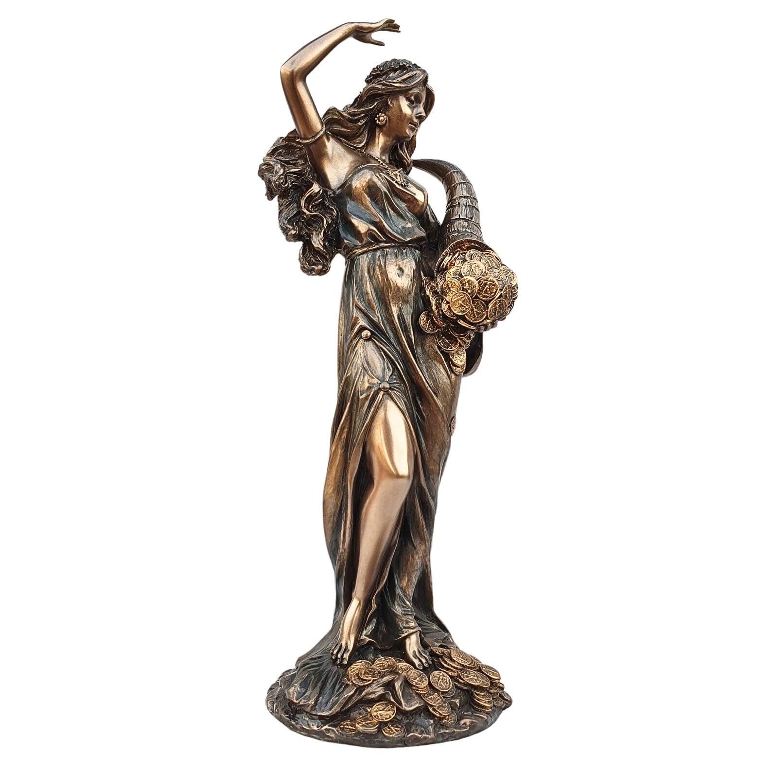 Déesse grecque de la Fortuna statue chance résine figurine mythologie décoration maison