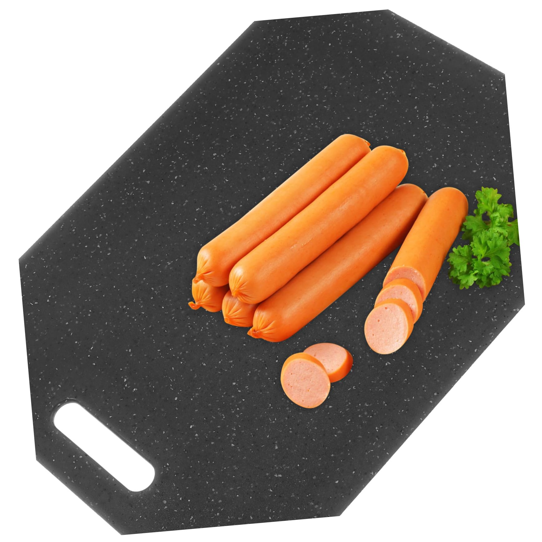 Set di 3 Taglieri da Cucina in Plastica Nera, Riutilizzabili | Design Antiscivolo, Uso Versatile, Formato Pratico per Preparazioni Quotidiane