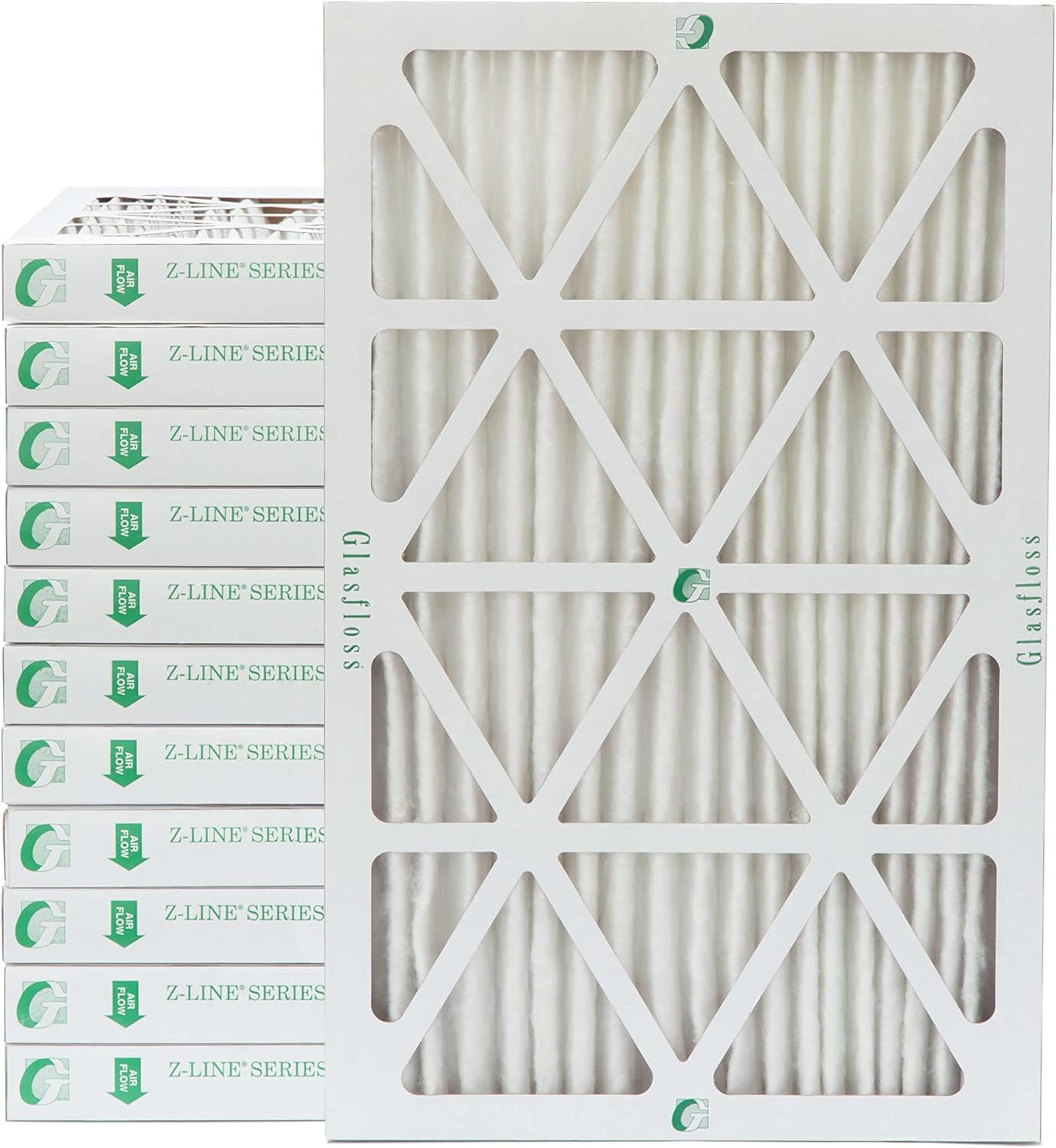 Glasfloss Industries ZLP20302 ZLine Series ZL MERV 10 Pleated Filter, 12Case Replacement