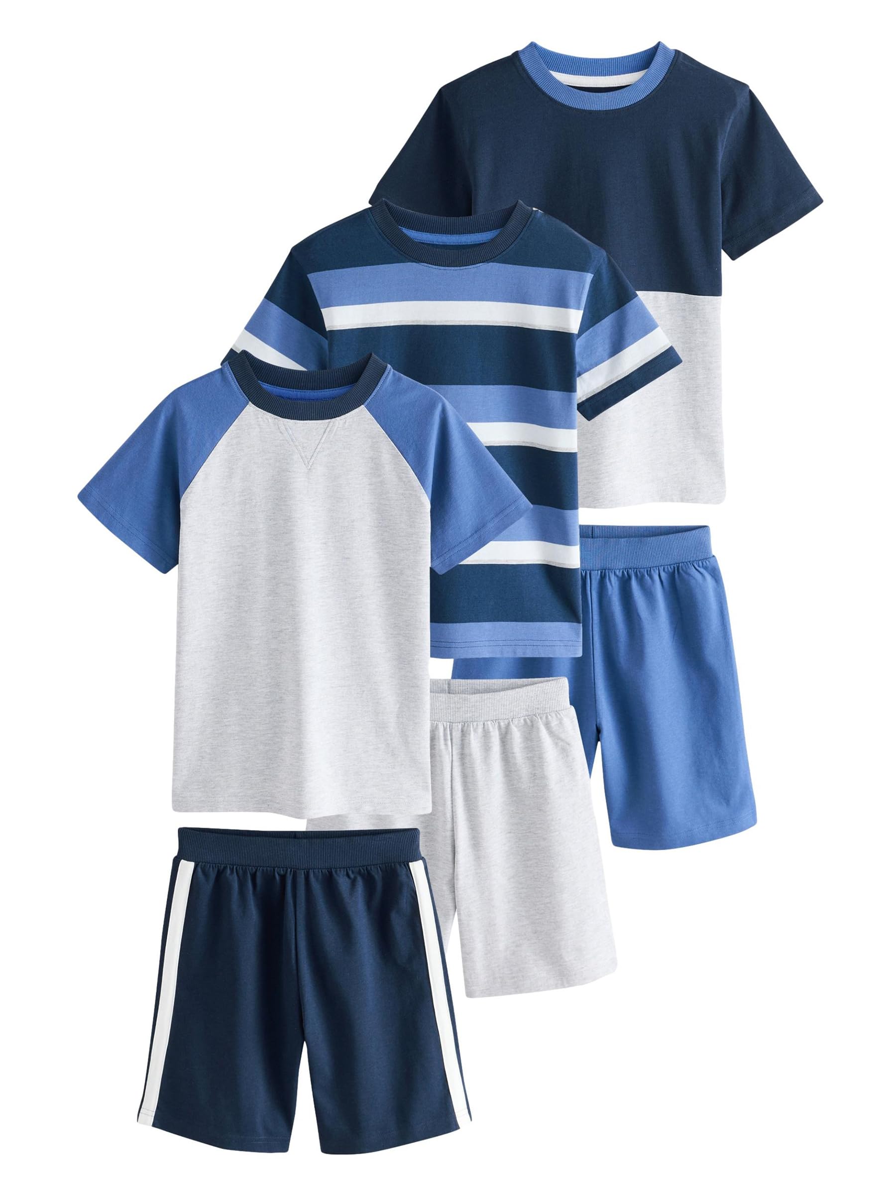 NEXT Garçon Pyjamas Short 100% Coton, Lot de 3