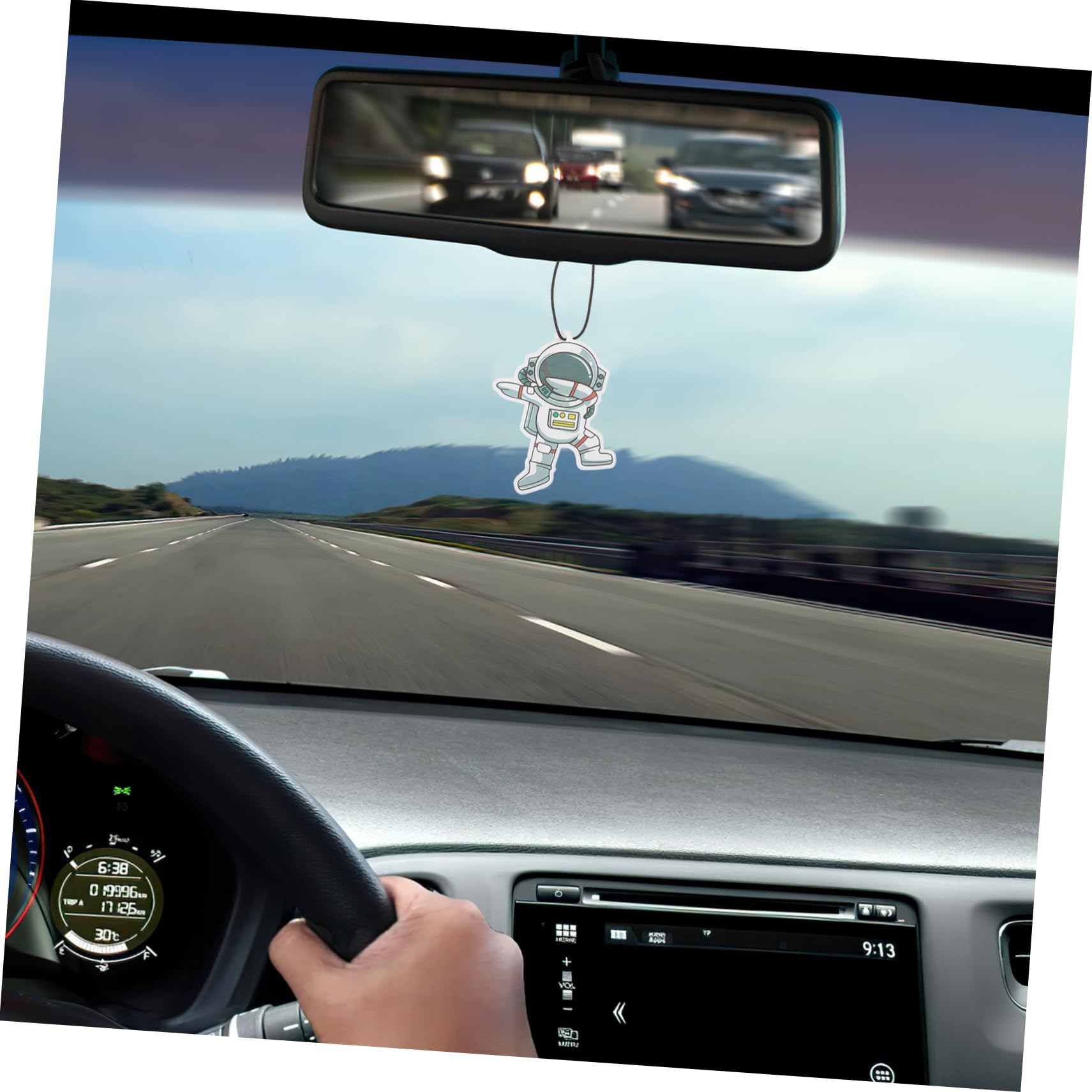 ibasenice 5sets Auto Air Lustige Astronaut Decor Rückspiegel Hängen Auto Zubehör 8 Stücke * 5