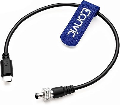 Locking DC to USB C Power Cable for Atomos Ninja V Zwo ASI Cooled Cameras PD USB 3.1 Type C Power Jack 1M