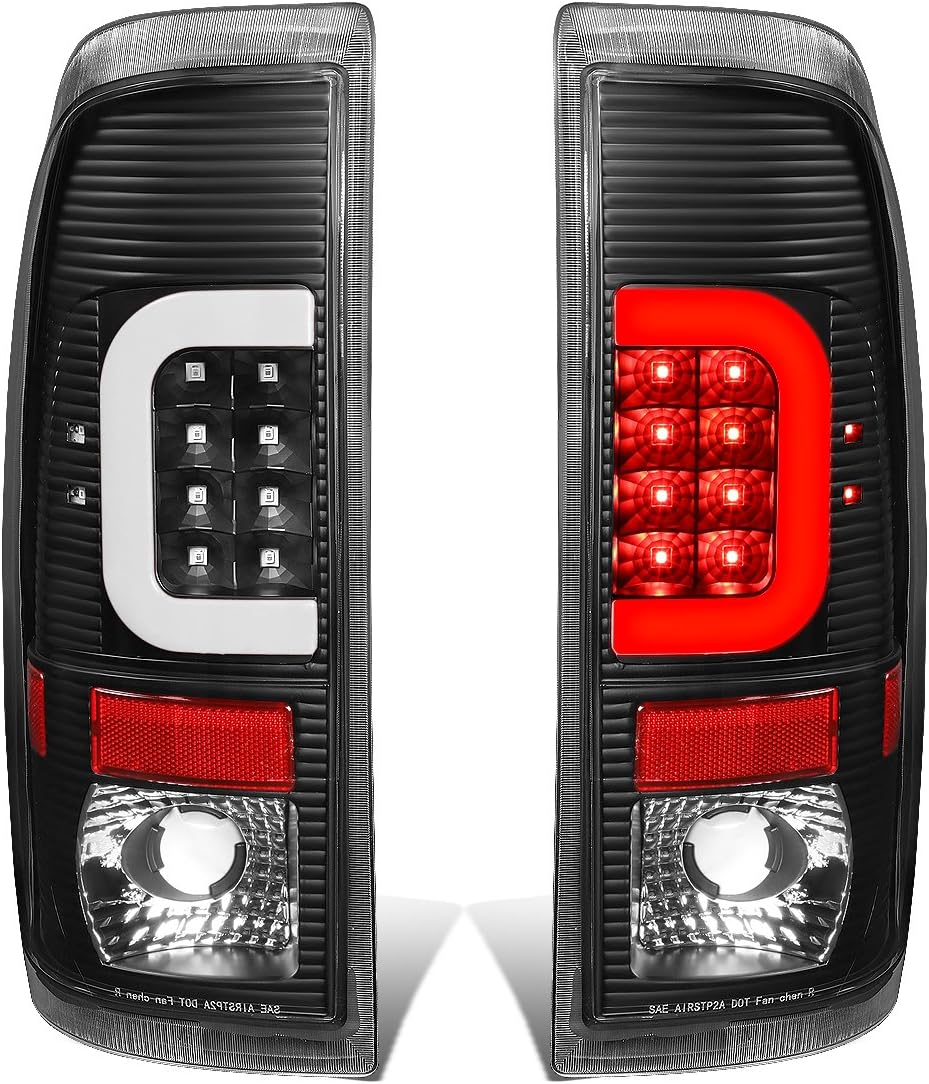 DNA MOTORING TL-F15097-LED-3D-BK-G2 LED 3D Tail Light Assembly Driver & Passenger Side [Compatible with 99-07 Ford F250 F350 F450 F550 / 97-03 F150 ]