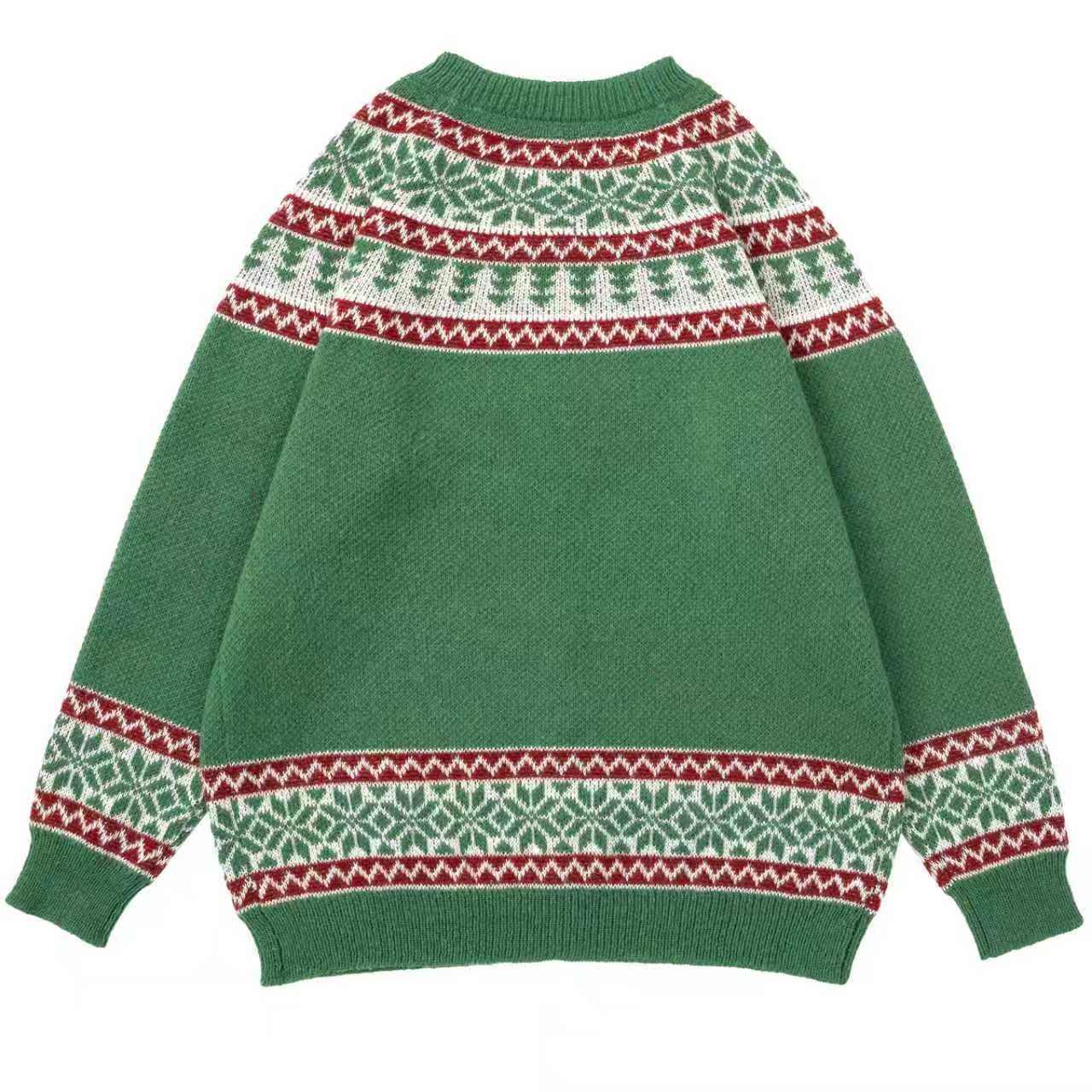 Cardigan da donna divertente autunno inverno animale floreale albero di Natale manica lunga bottoni maglione cardigan