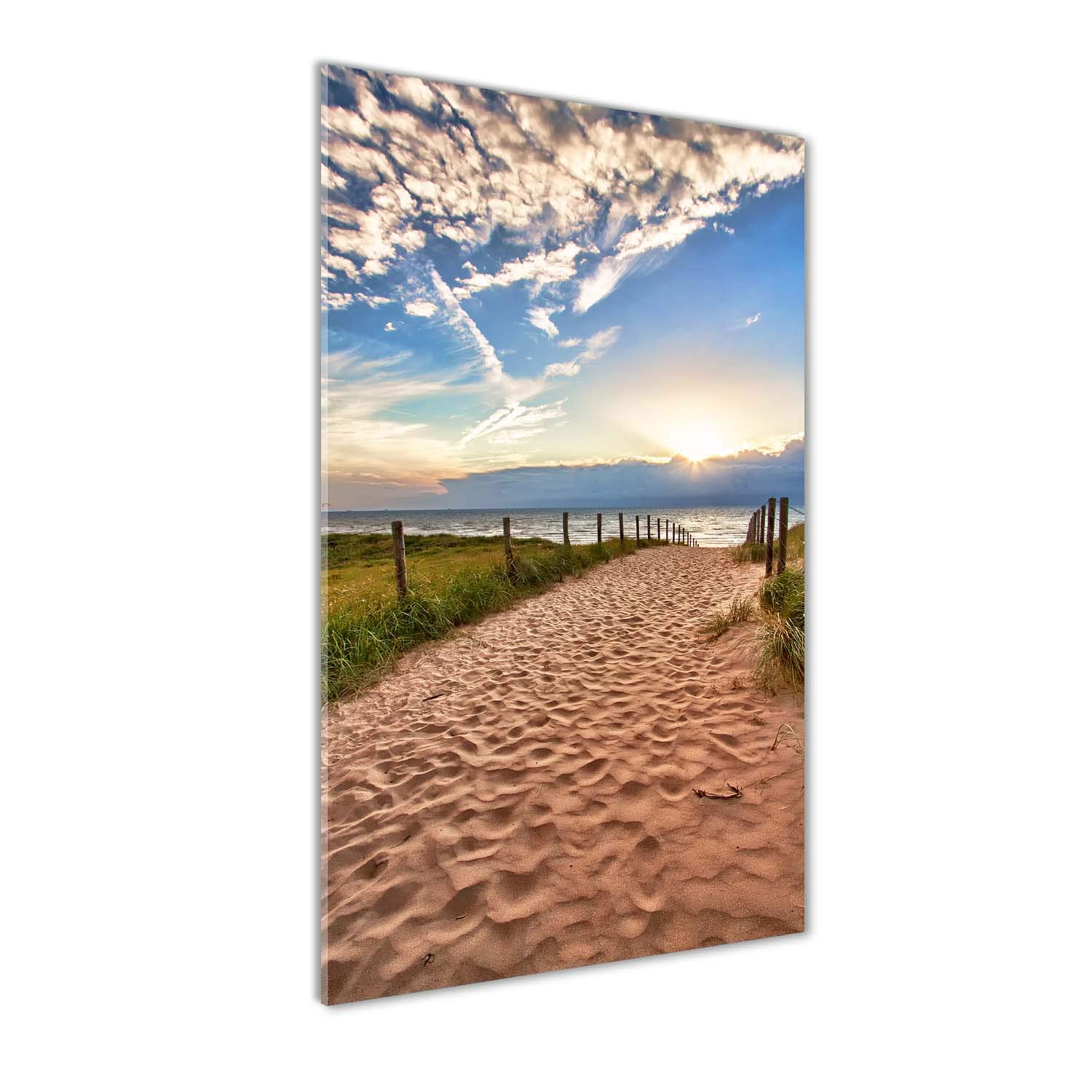 Impression sur verre paysage plage pour créer une ambiance évasion dans la cuisine