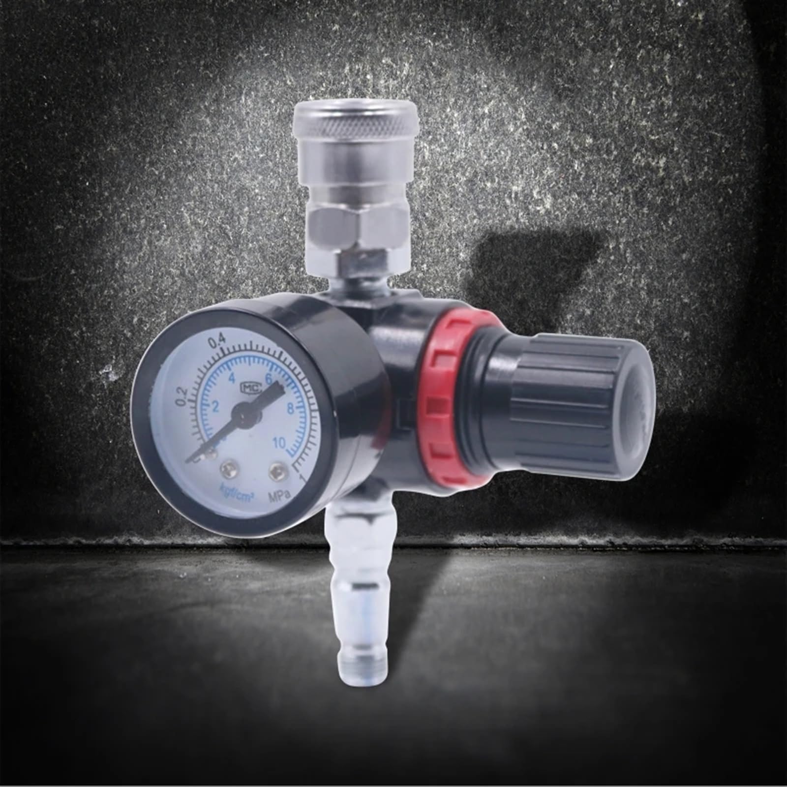 Air Pressure Regulator 1/4” Spray Paint Guns Pressure Regulator Pressure Easy to Install and Maintain Pneumatic Tools