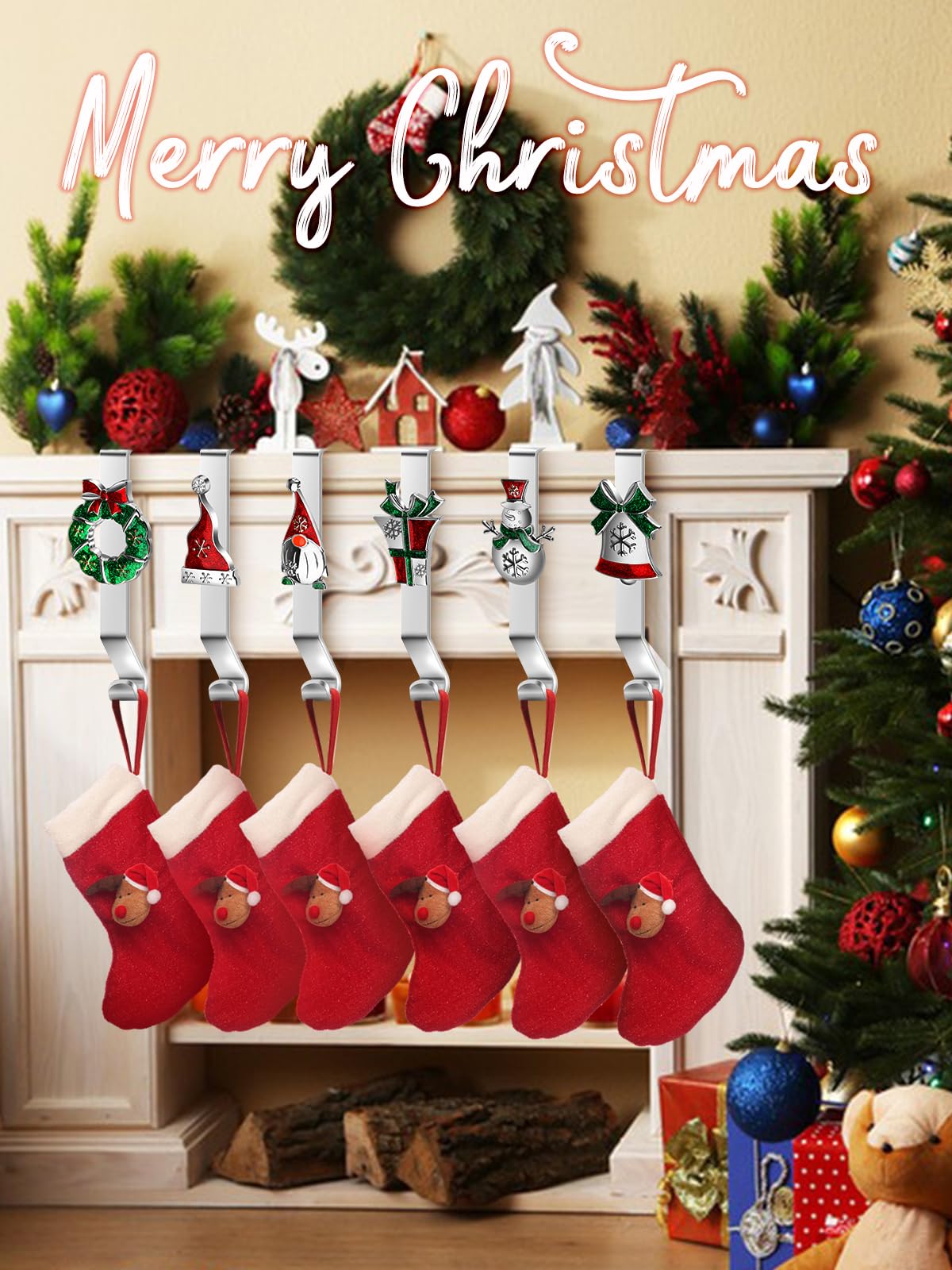Weihnachts-Haargummis Set – Schneeflocke, Weihnachtsmann, Baum, Elch & Mehr, Weich & Elastisch Für Damen & Mädchen