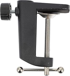 FAVOMOTO 1Pc Base De Suporte Clipe Base Ajustável Suporte De Mesa Suporte De Microfone De Mesa Base De Suporte De Retenção Base De Montagem De Mesa Braçadeira De Alumínio Suporte De