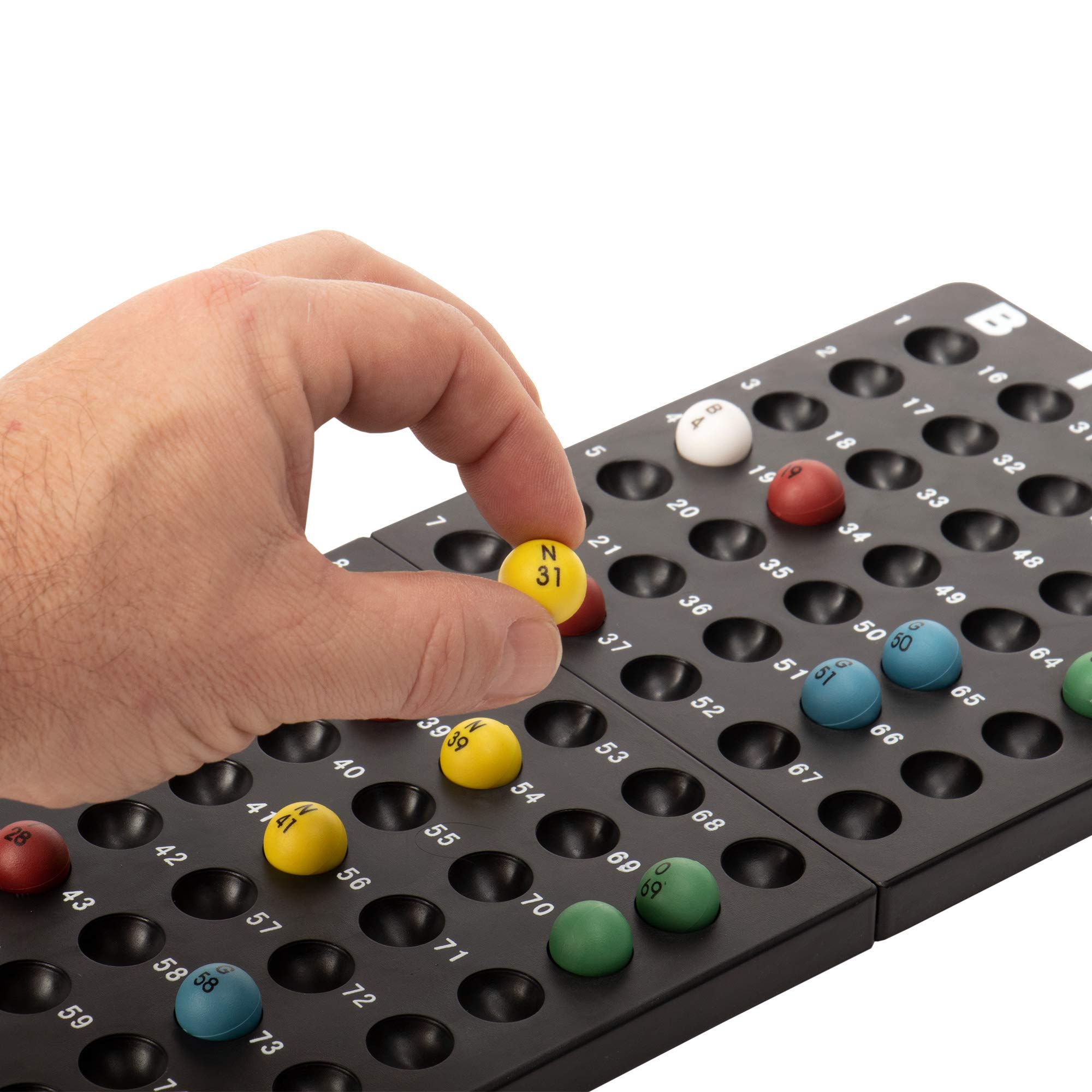 Deluxe Bingo Game Bingo Set with 300 Game Chips, 50 Cards, 6 in