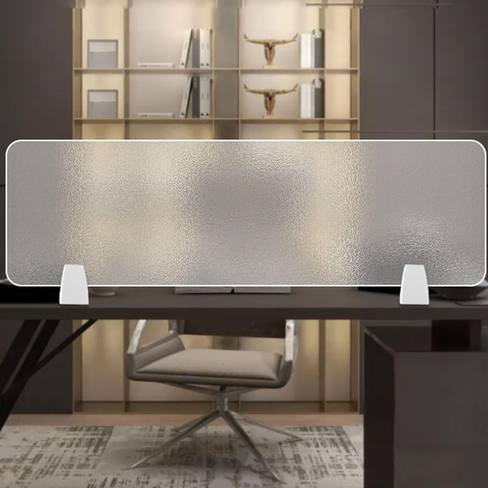 Separador de escritorio acrílico, para oficina y escuela, partición translúcida esmerilada, impermeable de 4 mm de grosor, ideal para espacios de trabajo y bibliotecas