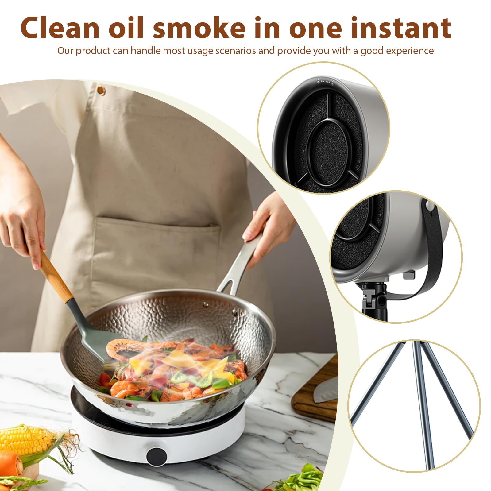 Cappa Aspirante Portatile Vegena - Mini Cappa USB Per Cucina E Barbecue - Foto 2