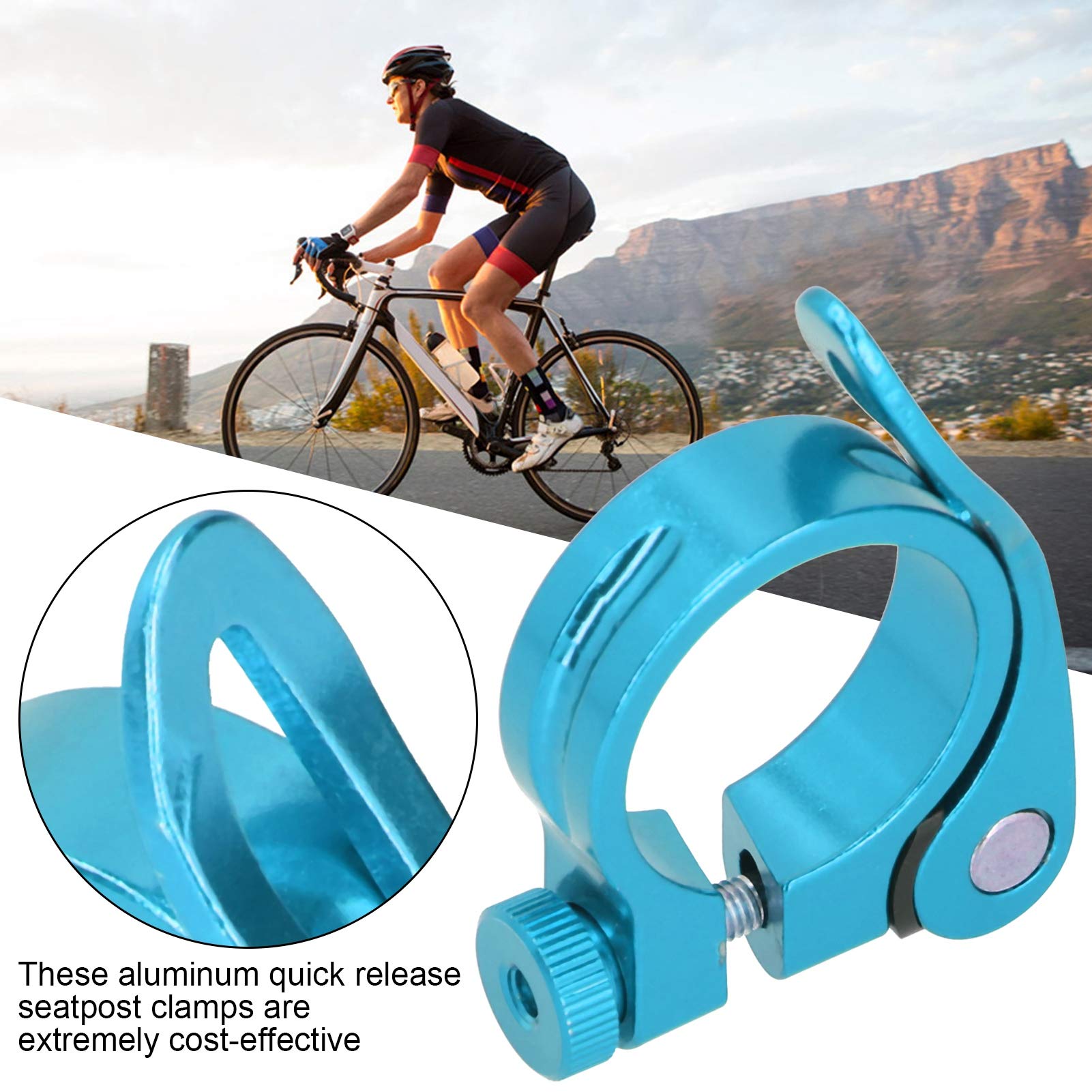 ODJTTIG 2Pcs 35MM Lega di Alluminio Mountain Bike Tubo Sella Clip Della Bicicletta Strada Reggisella Morsetto