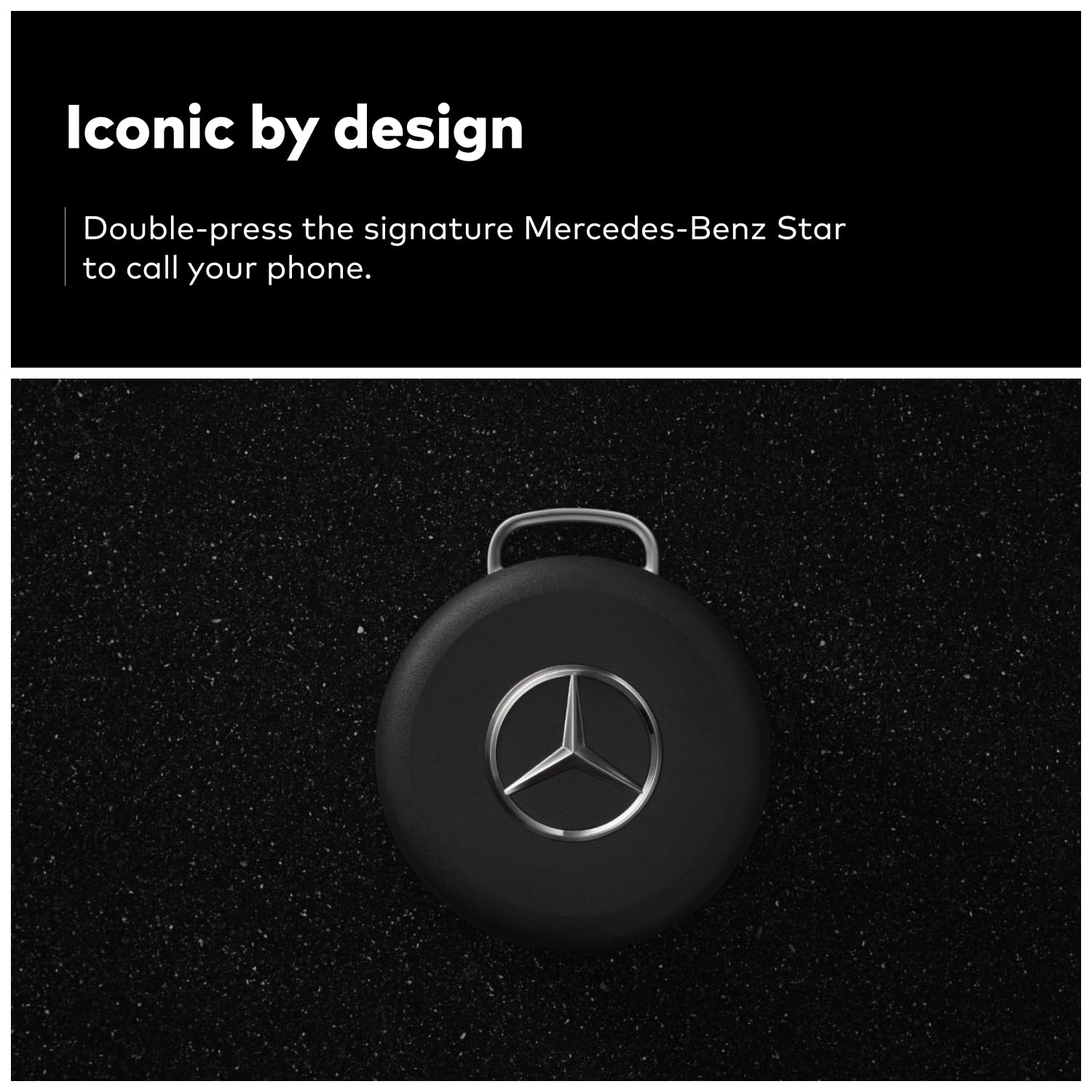 Chipolo LOOP Mercedes-Benz Edition Rechargeable Tracking Tag Item Locator for Keys Bags Apple Find My Android Find Hub