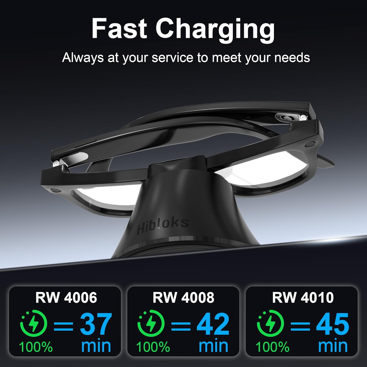 Charging Station Compatible with Ray-Ban Meta Wayfarer/Gen 2 and Skyler/Gen 2 Accessories, Magnetic & Fast Charger Dock Stand with LED Indicator for RayBan Smart Glasses & Glasses Case - Image 4