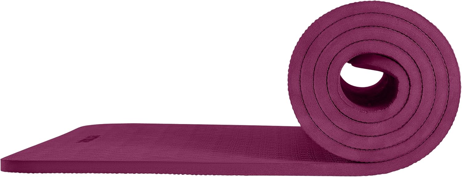 Retrospec Zuma Yoga Mat | 1/2 Inch Thick Non Slip Workout Mat | TPE Exercise Mat for Yoga, Pilates & Stretching | 72x24in