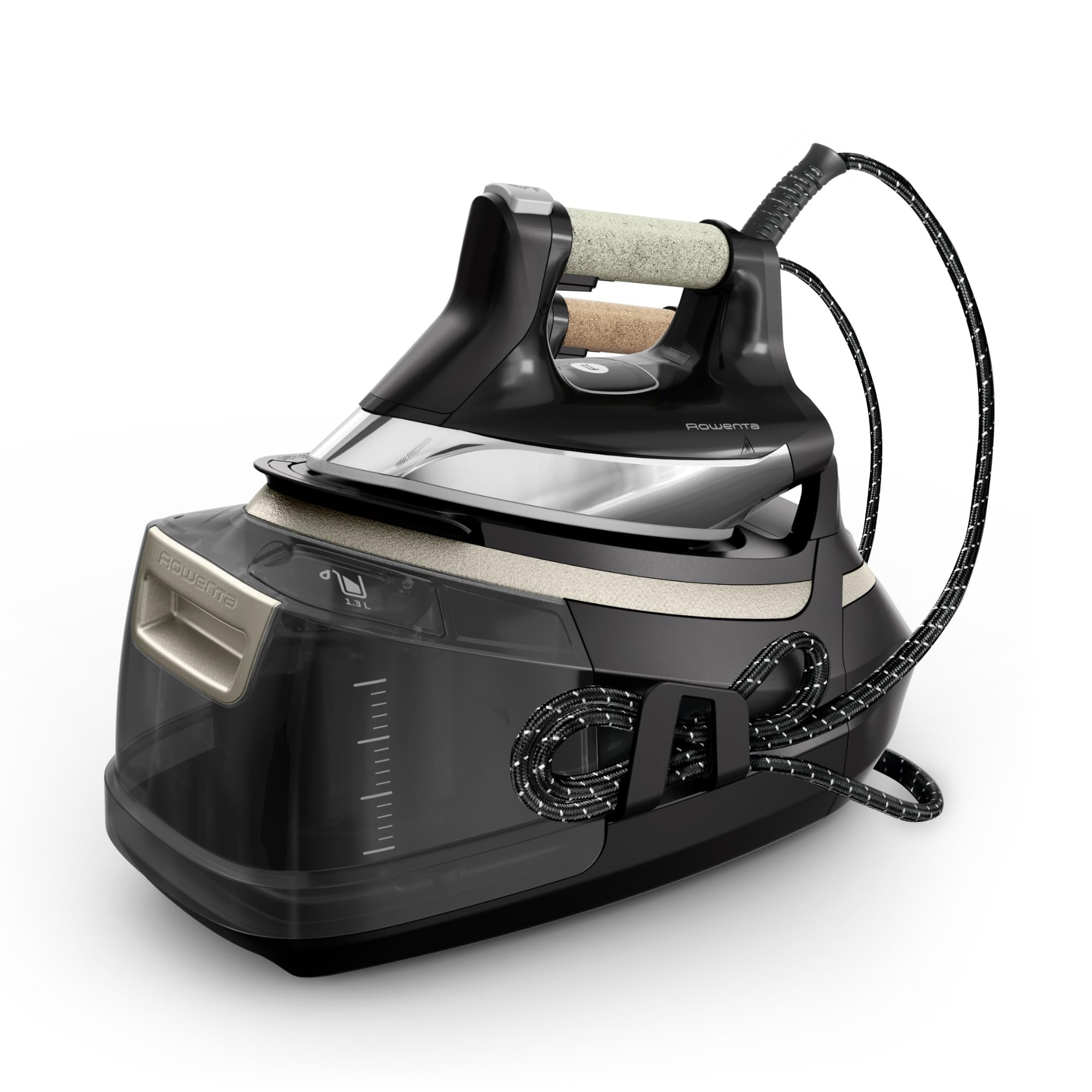 Rowenta Centro de Planchado Eco Steam Pro DG9661 – Potencia 2800 W, vapor 150 g/min, golpe 600 g/min, 8 bares, modo Eco, suela MicroSteam400 HD Láser, depósito extraíble 1,3 L (Reacondicionado)