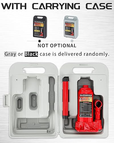 Miniatura 3 de BAOSHISHAN Gato de botella de 3 toneladas doble Ram de 6-12 pulgadas a 16-12 pulgadas Rango de elevación Gato hidráulico Jack de coche Gato de