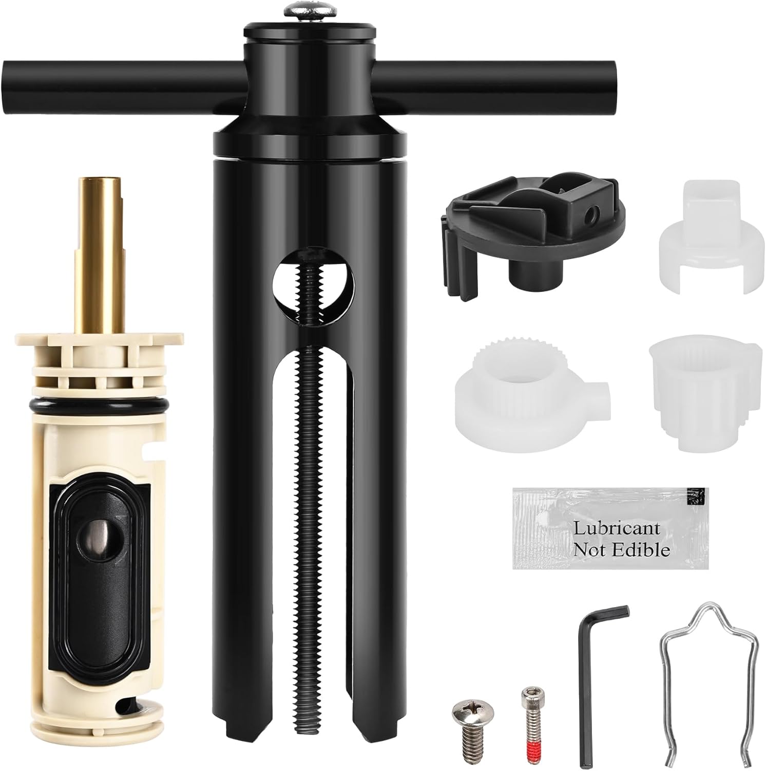 2025 New 104421U Removal Tool, 1222 Replacement Cartridge,116653 Shower Handle Adapter Kit, Tub and Shower Faucet Cartridge Remover For Moen Posi Temp Shower Repair 1222 Cartridge & Puller+116653 Adapter