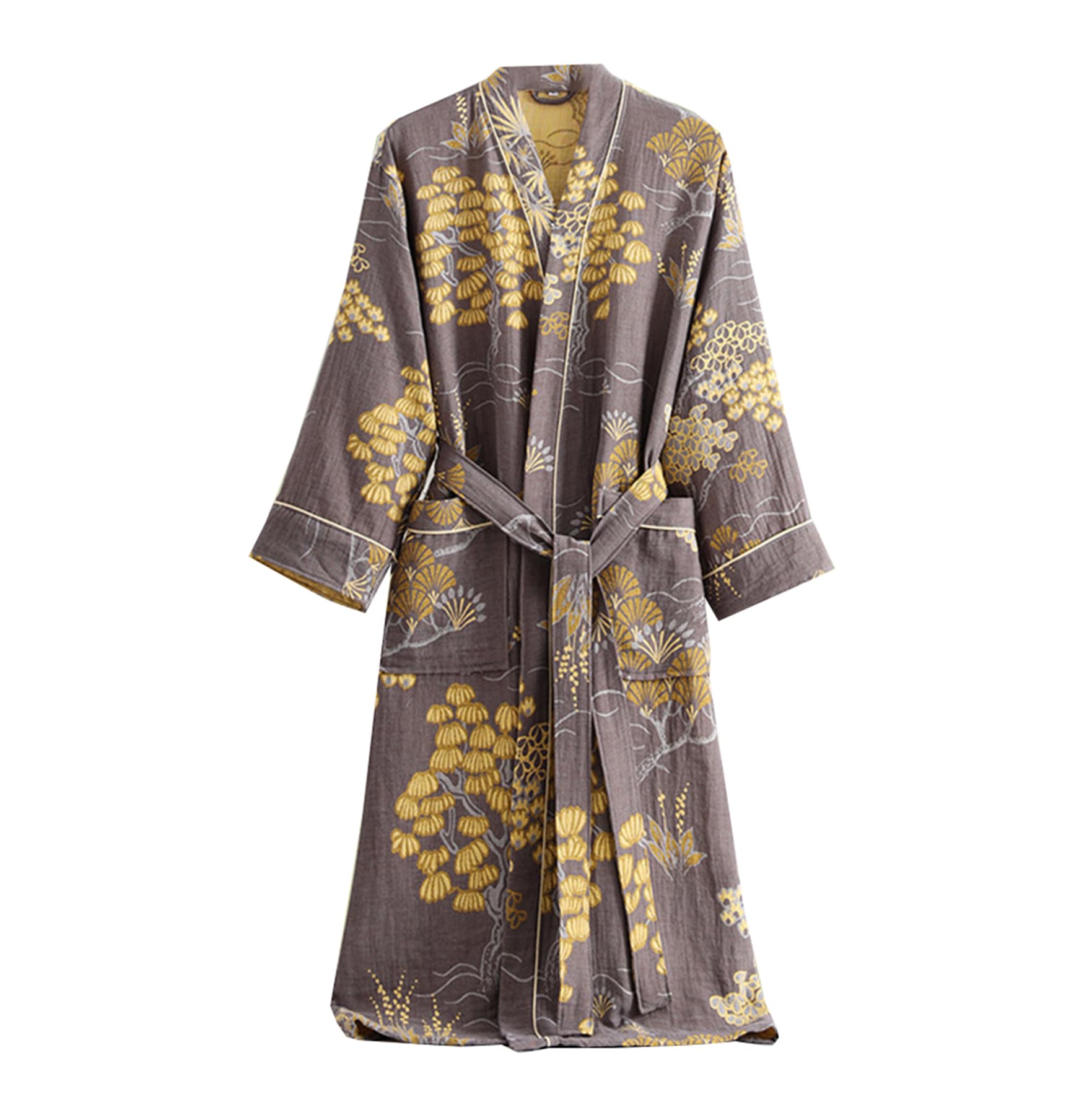 PRINCESS BRIDE Accappatoio unisex in cotone doppio strato garza traspirante pigiama morbido camicia da notte assorbente Yukata per hotel, casa