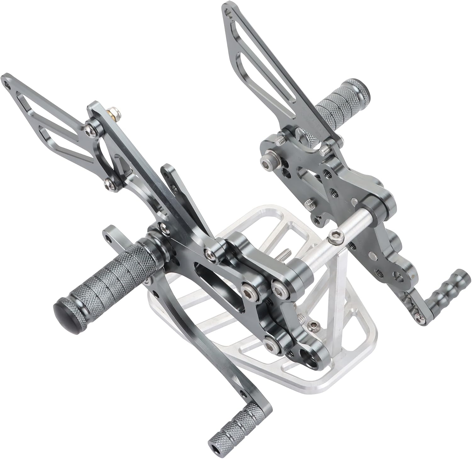 WOOSTAR Modified CNC Adjustable Rearset Foot Pegs Raise Replacement for CBR 600 2003 2004 2005 2006 Motorcycle