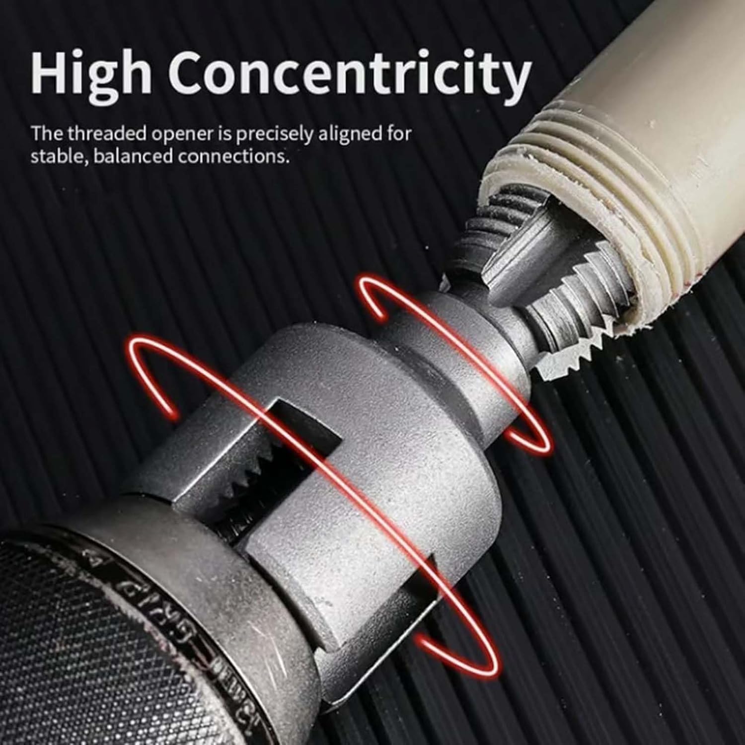 Integrated Internal & External Pipe Threading Tool, PVC Pipe Thread Cutting Tool, 1/2