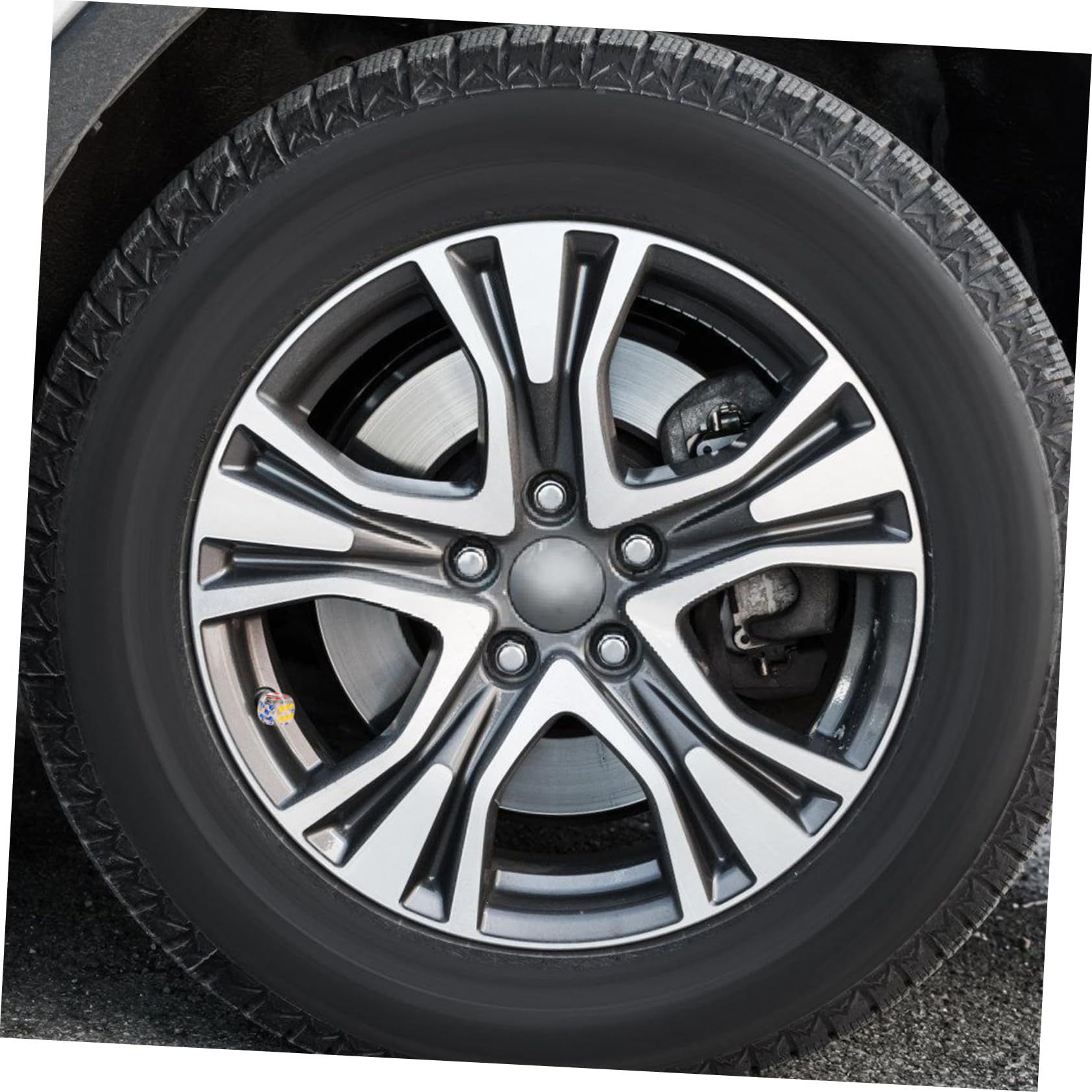 NULYLU Valve Cap Set 4pcs Tire Air Nozzle Covers for Car Bike Tyres Novelty Dice Design Sturdy Material Leak Dust Prevention