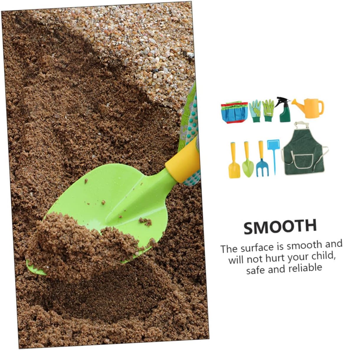 1set Boy Girl Gardening Tool Garden Tools for Boy Girl Includes Watering Can Shovel Rake and Apron Activity for Boys and Girls