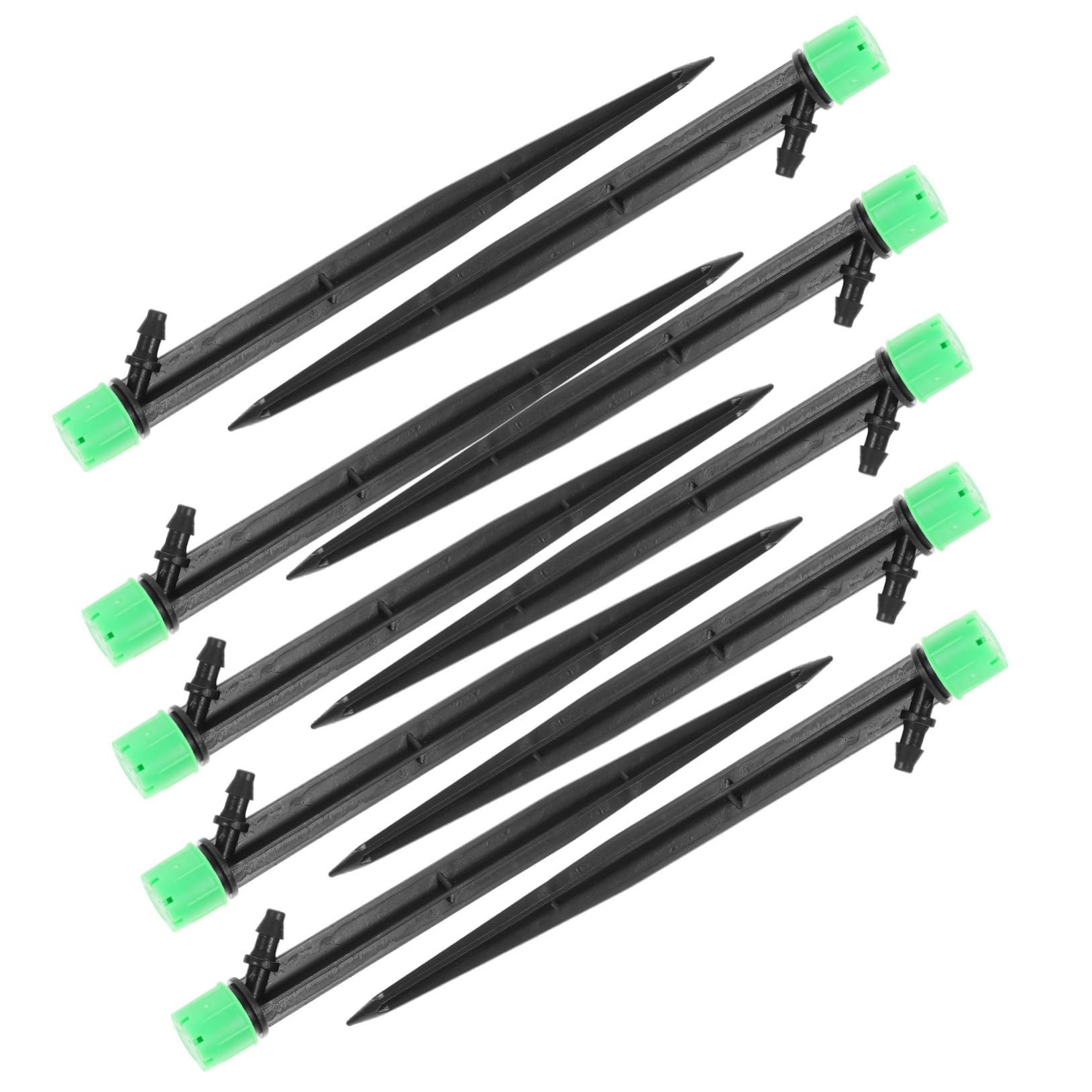 YARNOW 5 Set Di Ugelli Di Irrigazione Regolabili Irrigatori A Goccia Picchetti Per Irrigazione A Goccia Gocciolatori Per Uso A Bassa Pressione 50 Pezzi*5