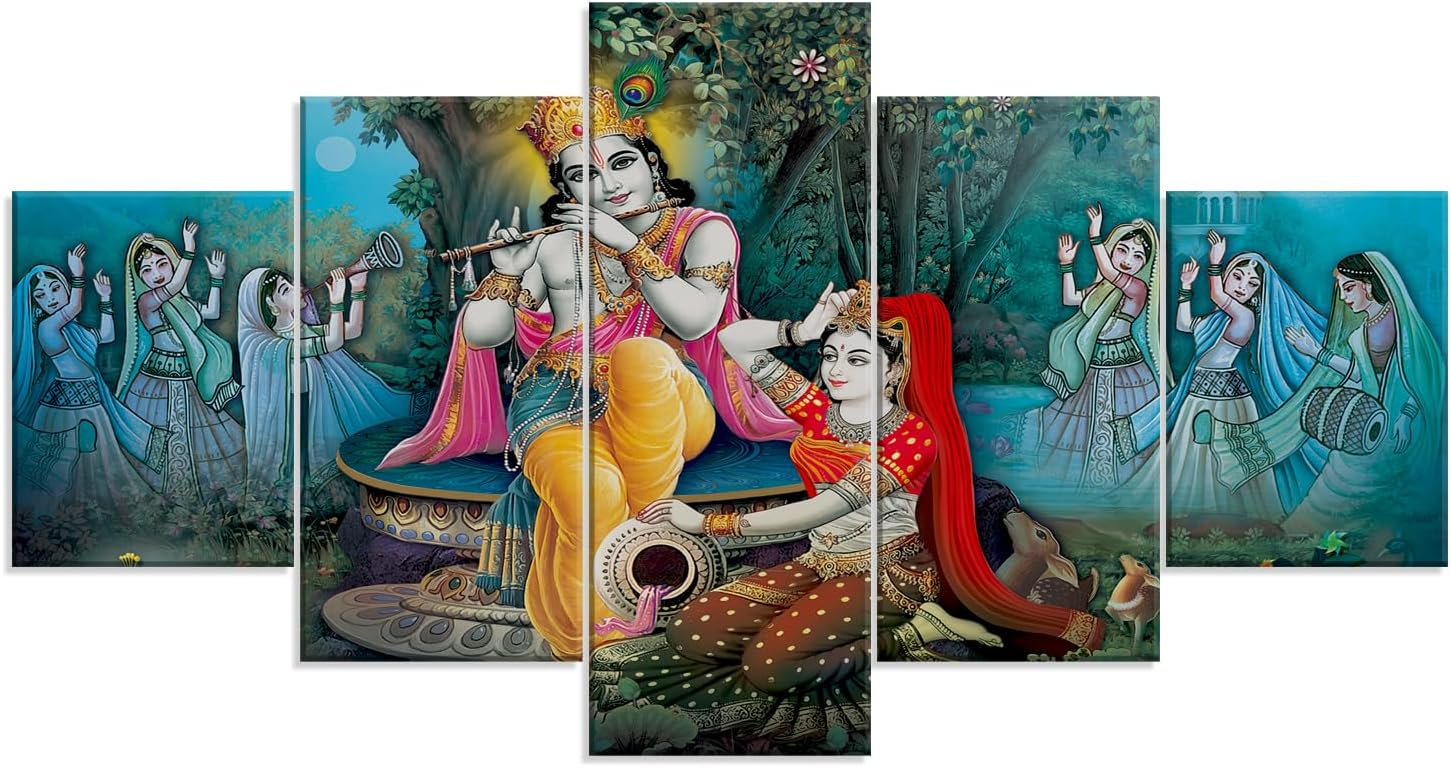 Radha Krishna Canvas Wall Art, Framed Prints Wall