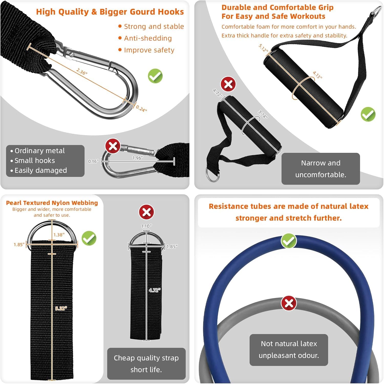 Juego de bandas de resistencia para entrenamiento con asas, bandas elásticas para ejercicio para entrenar fitness/entrenamiento ligas para hacer ejercicio