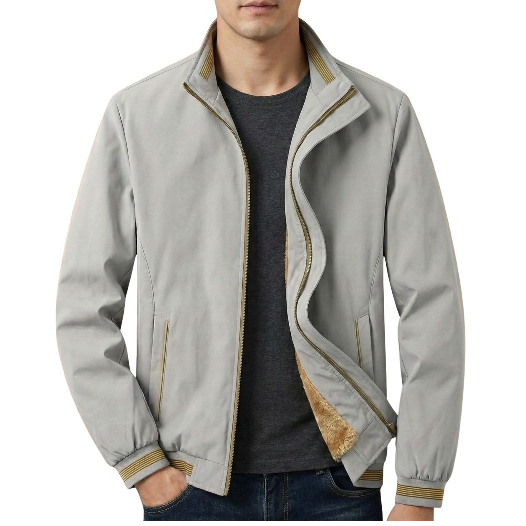 mia fashion Winter Jackets For Mens, Full Sleeve, Zipper Closure, Stand Collar Windcheater for Men-picture-28