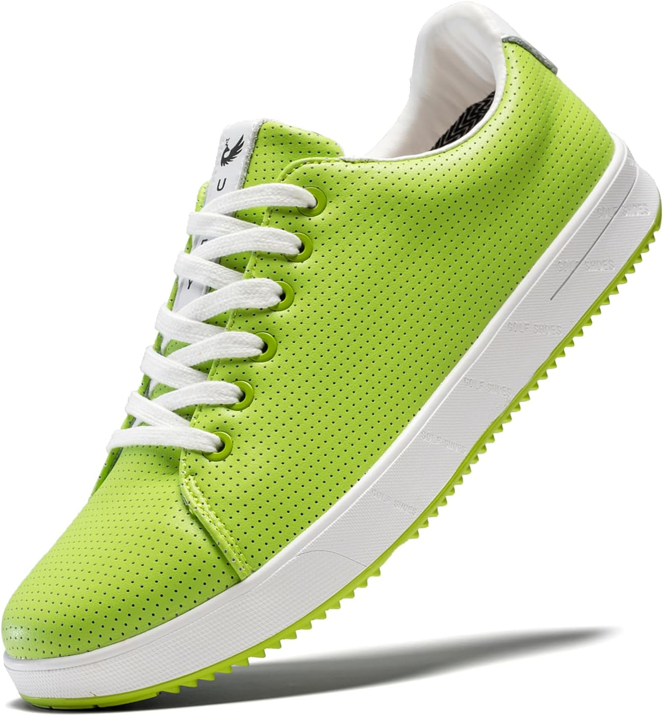 Men's Golf Shoes Professional Spikeless Leather Sneakers Non Slip Low Top Lightweight Comfort Travel Walking Shoes